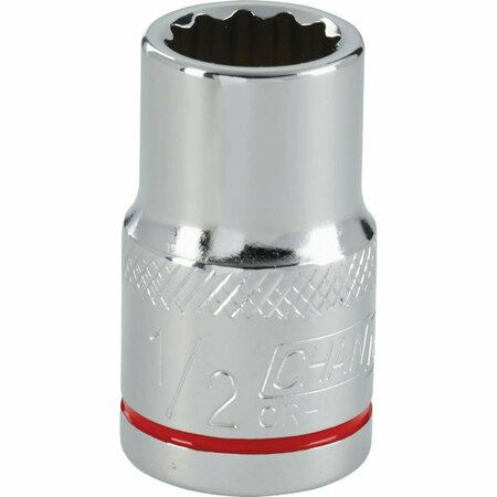 CHANNELLOCK 1/2 In. Drive 1/2 In. 12-Point Shallow Standard Socket 333085